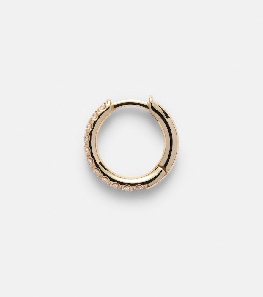Boucle d’oreille unique Micro Hoop Pavé en or 18 carats et diamants - Spinelli Kilcollin - Modalova