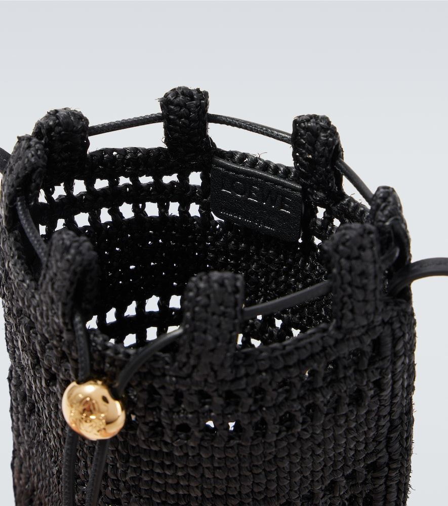 Sac à bandoulière Paula's Ibiza en raphia à logo - Loewe - Modalova