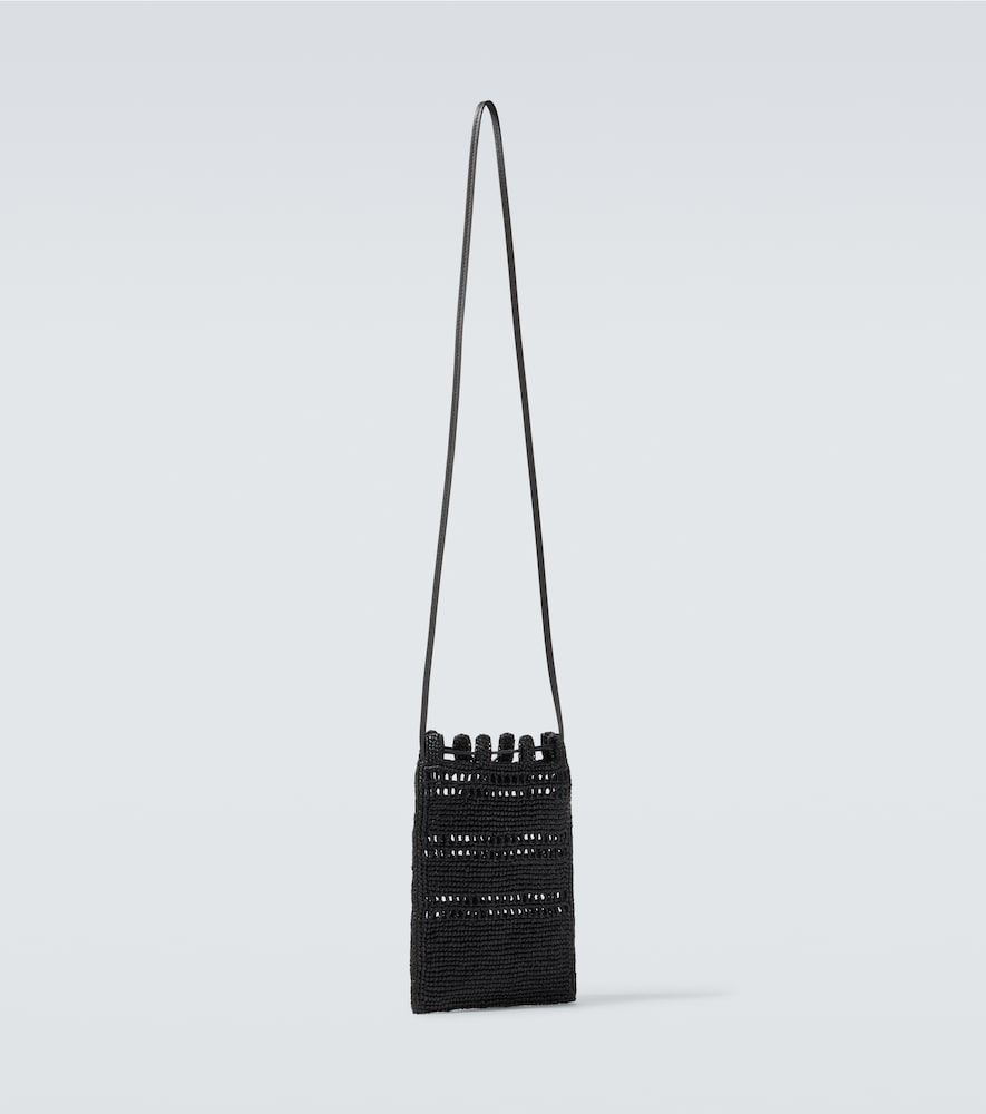Sac à bandoulière Paula's Ibiza en raphia à logo - Loewe - Modalova