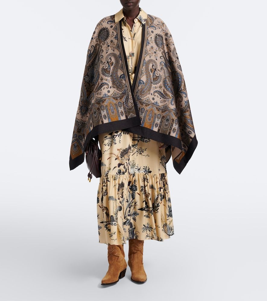 Châle en laine mélangée à motif cachemire - Etro - Modalova