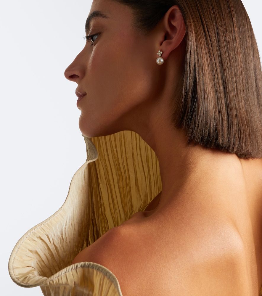 Boucles d'oreilles Bloom en or 18 ct, perles et diamants - Bucherer Fine Jewellery - Modalova
