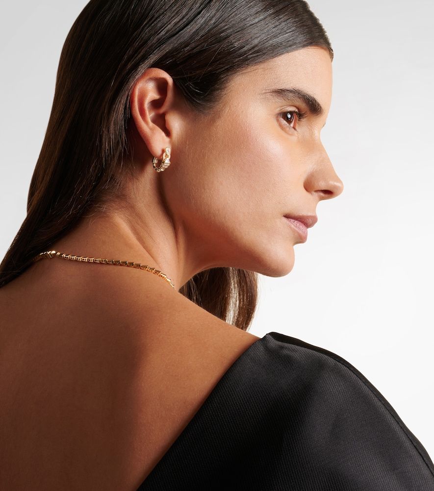 Boucles d'oreilles Serpentine en or 18 ct, grenats et diamants - Shay Jewelry - Modalova