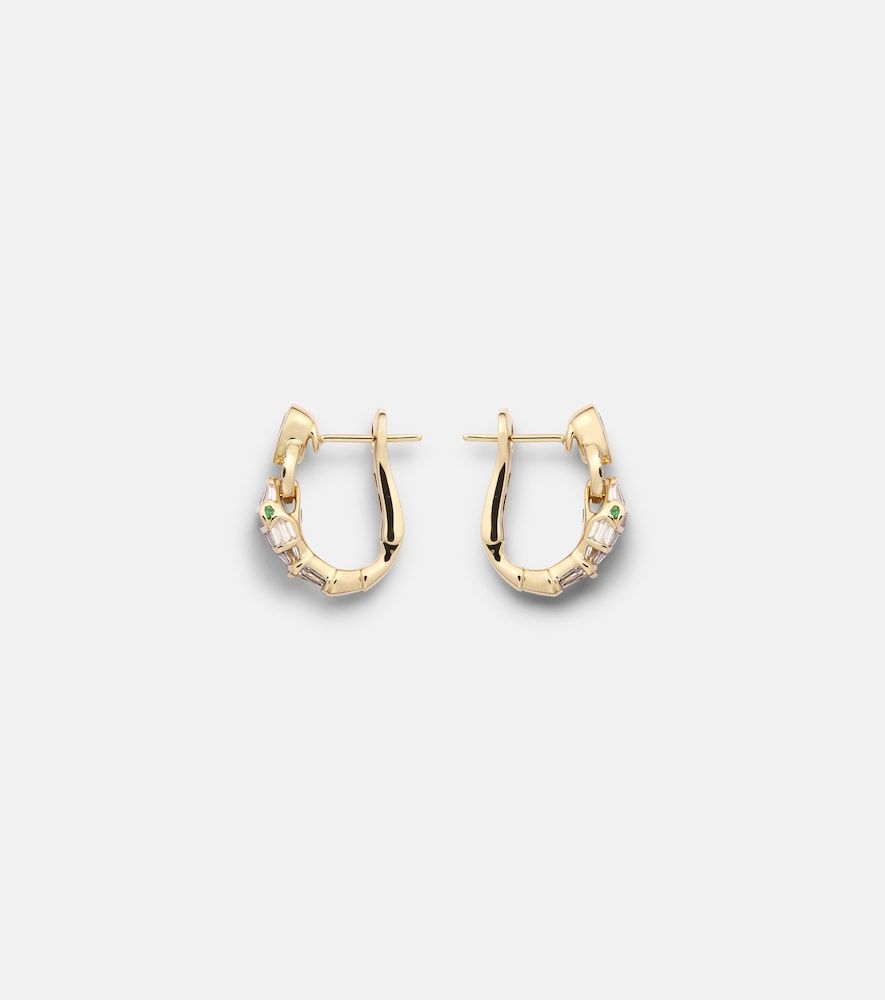 Boucles d'oreilles Serpentine en or 18 ct, grenats et diamants - Shay Jewelry - Modalova