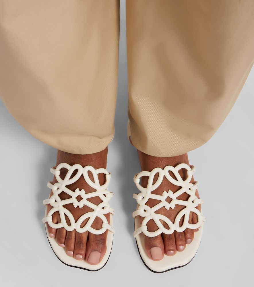 Sandales Paula's Ibiza Petal Anagram en cuir - Loewe - Modalova