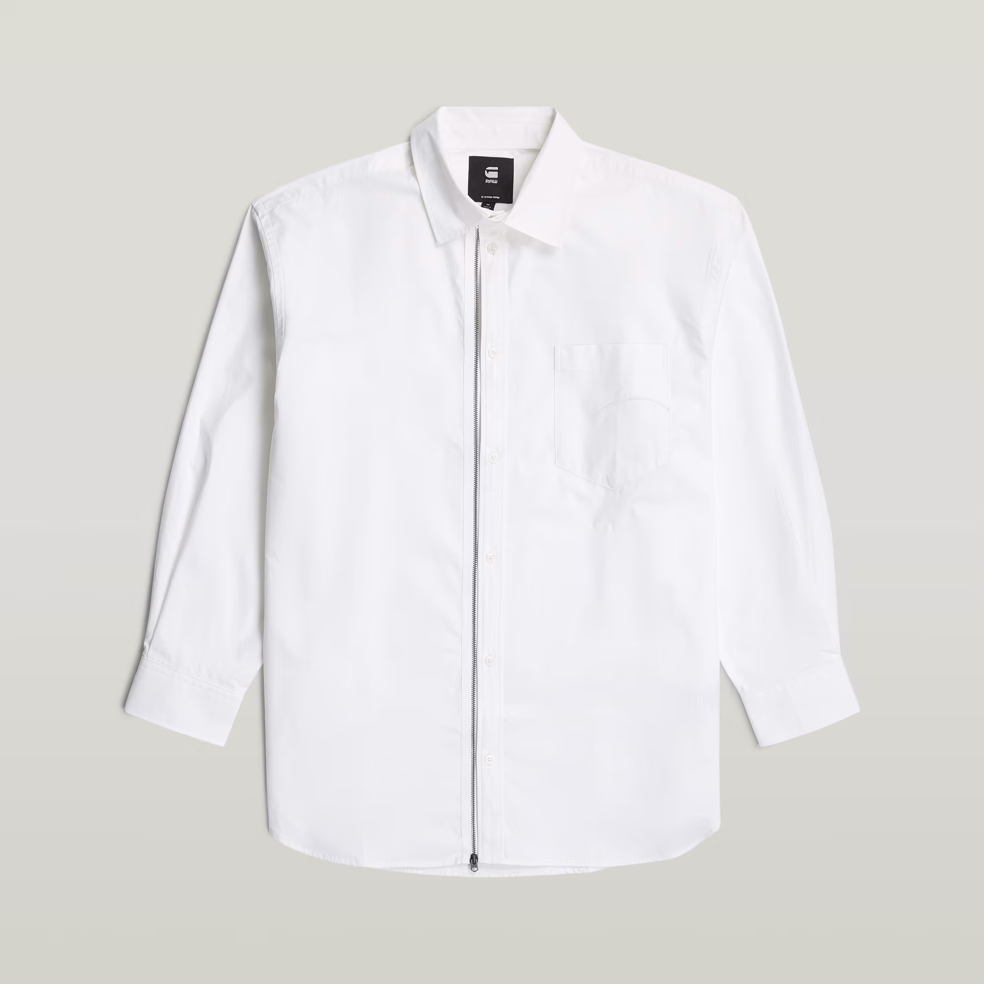 Chemise Oversized Zip Poplin - s - G-Star RAW - Modalova