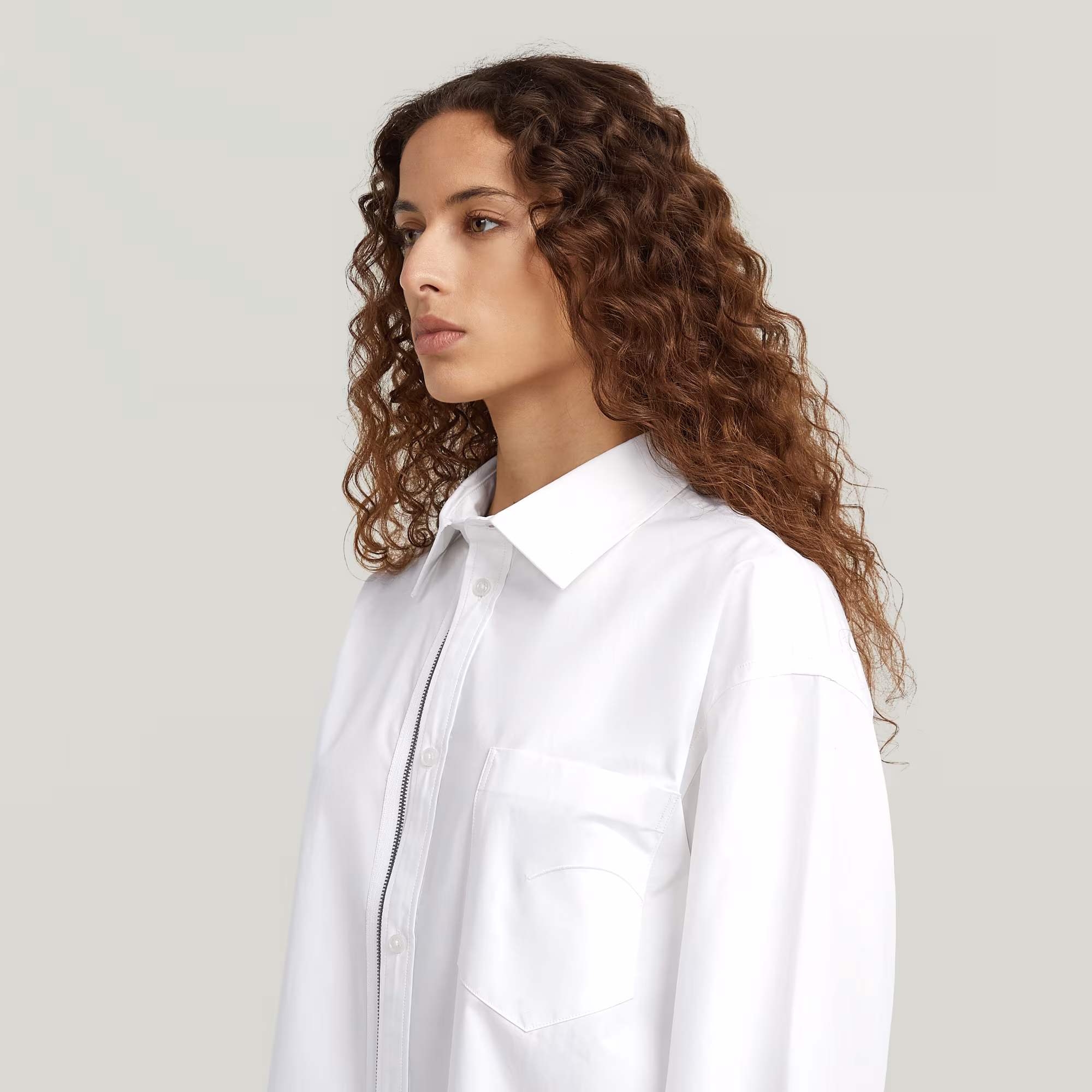 Chemise Oversized Zip Poplin - s - G-Star RAW - Modalova