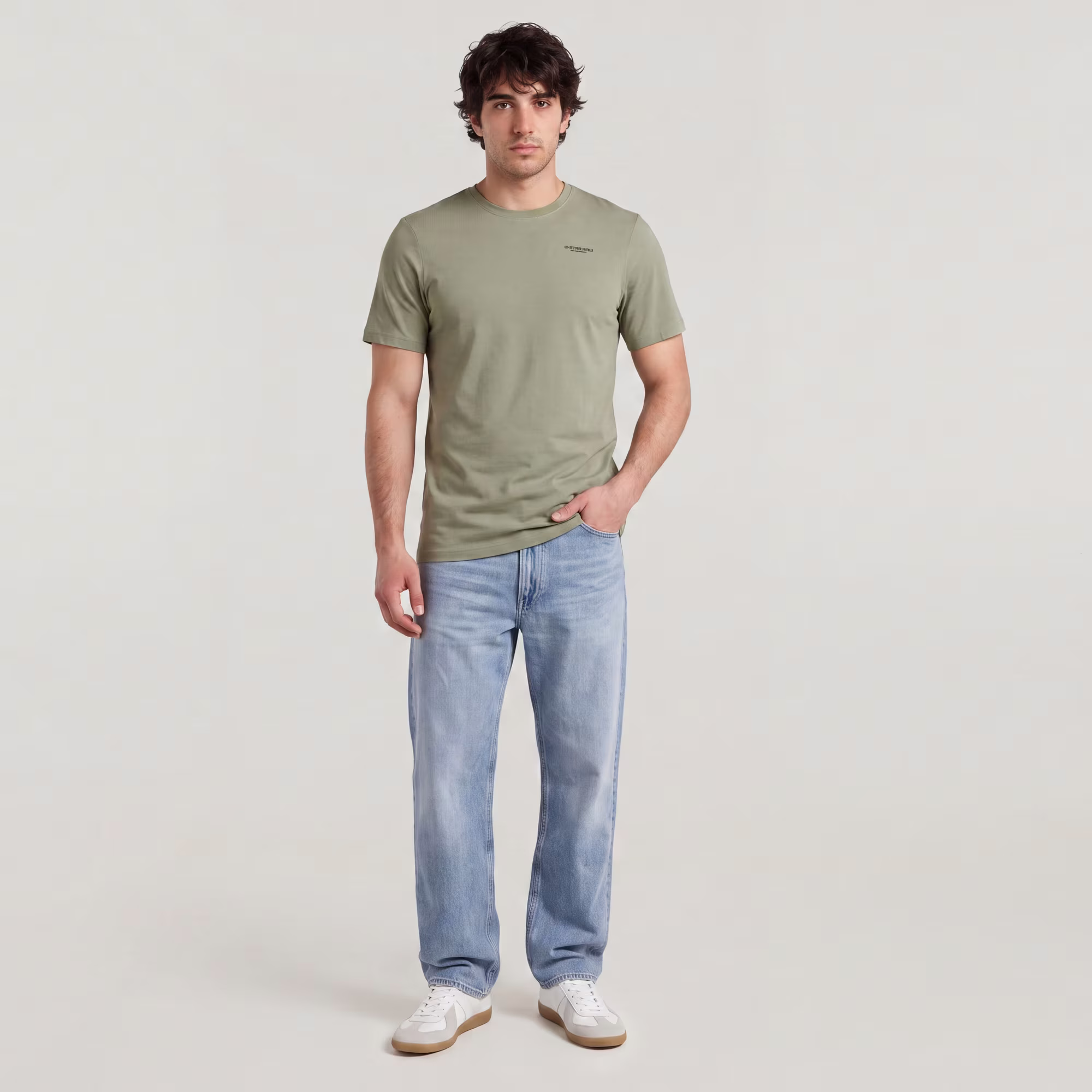 T-shirt Slim Base - Vert - Hommes - G-Star RAW - Modalova