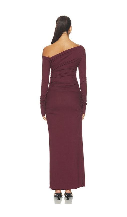 ROBE MAXI À MANCHES LONGUES SOFT RIB RUCHED MAXI DRESS en . Taille L. Also en M, S - BUMPSUIT - Modalova