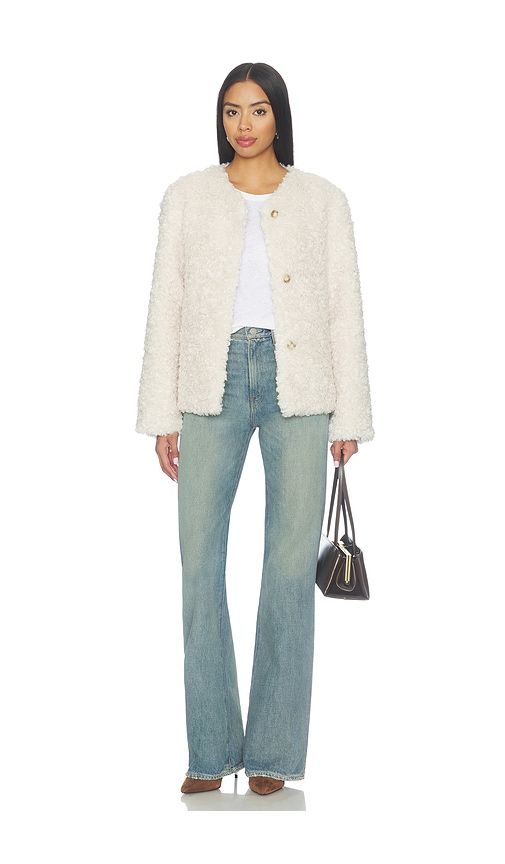 Frame Faux Fur Short Coat en . Taille L. Also en M, S, XL, XS - Elodie the Label - Modalova