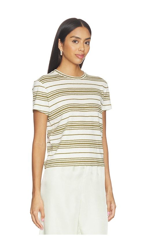 T-SHIRT COURT EN LIN en ,. Taille L. Also en S, XS - FRAME - Modalova