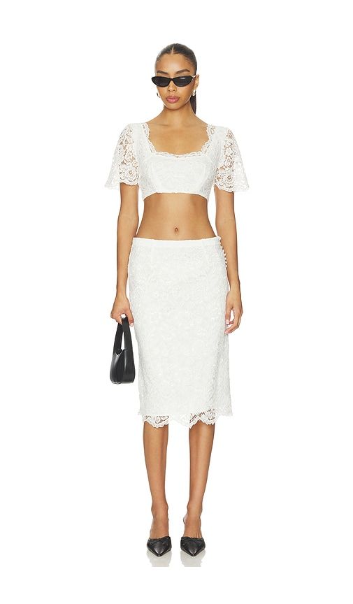 JUPE HONEYMOON LACE MIDI en . Taille L. Also en M, S, XS - Frankies Bikinis - Modalova