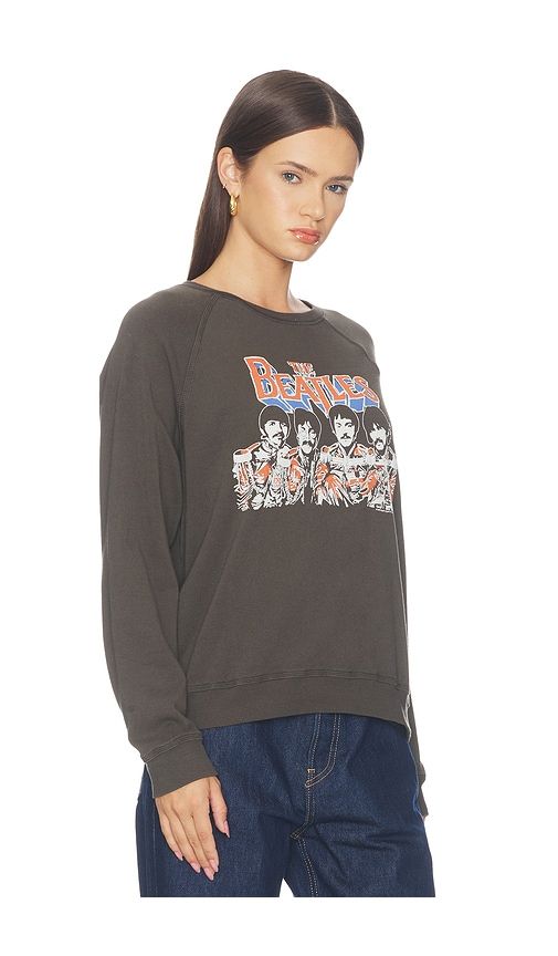 SWEAT THE BEATLES RAGLAN CREW FLEECE en . Taille L. Also en M, S, XS - Junk Food - Modalova