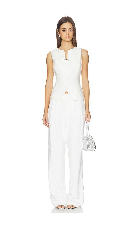 GILET LINEN BLEND SUMMER SUIT en . Taille XS. Also en S, M - Kate Barton - Modalova