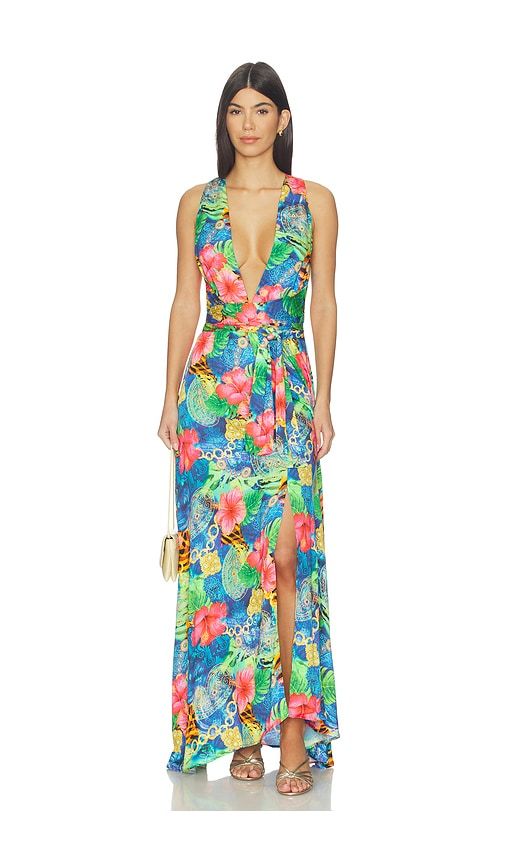 ROBE MAXI JUNGLE REIGN en ,. Taille M. Also en S, XS - Luli Fama - Modalova
