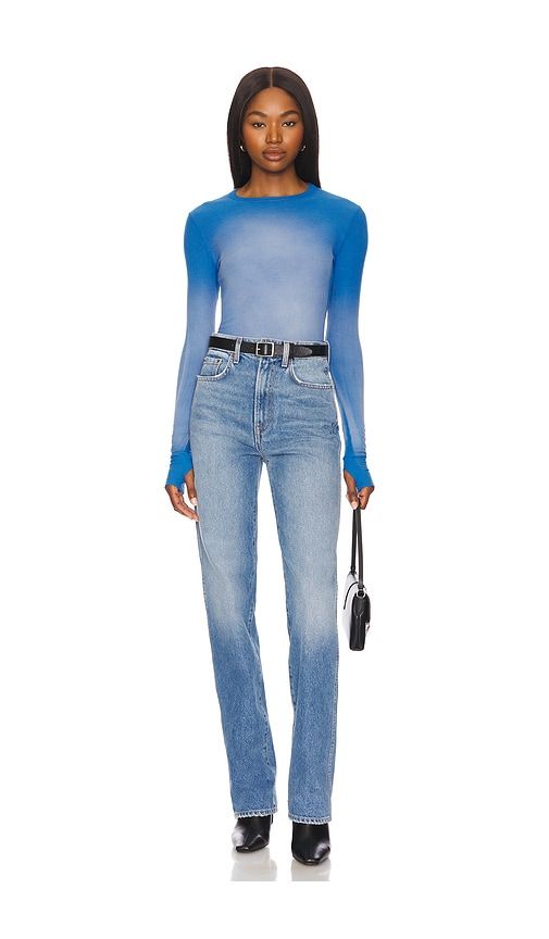 Alick Long Sleeve Fitted Top With Thumbhole en . Taille M. Also en S, XS - Michael Lauren - Modalova