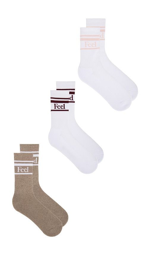 LOT DE 3 PAIRES DE CHAUSSETTES FEEL GOOD VARSITY en - Negative Underwear - Modalova