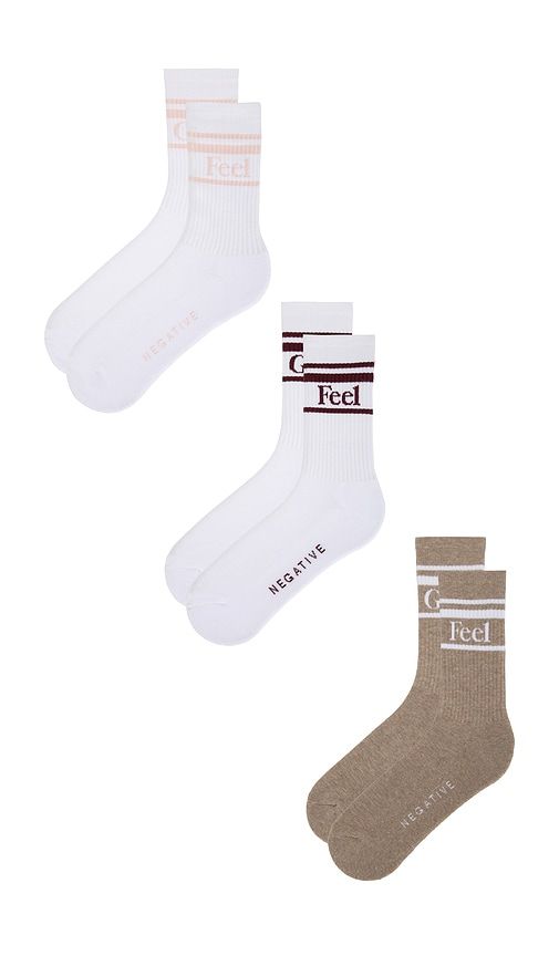 LOT DE 3 PAIRES DE CHAUSSETTES FEEL GOOD VARSITY en - Negative Underwear - Modalova