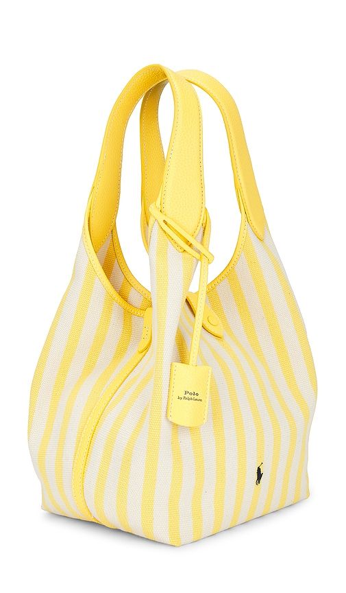 SAC CABAS MOYEN EN TOILE CANVAS À RAYURES STYLE POLO en - Polo Ralph Lauren - Modalova