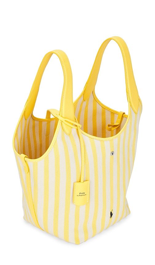 SAC CABAS MOYEN EN TOILE CANVAS À RAYURES STYLE POLO en - Polo Ralph Lauren - Modalova