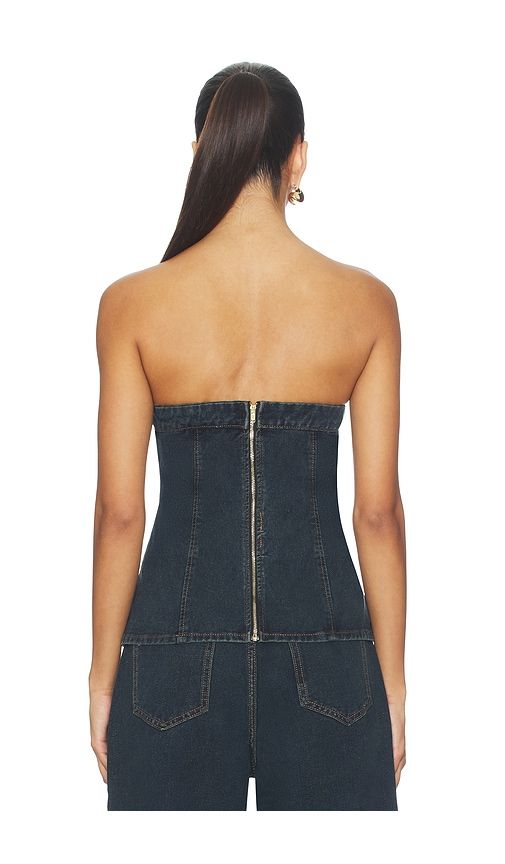 Lex Denim Corset Top en . Taille L. Also en S, XL, XS, XXL, XXS - SNDYS - Modalova