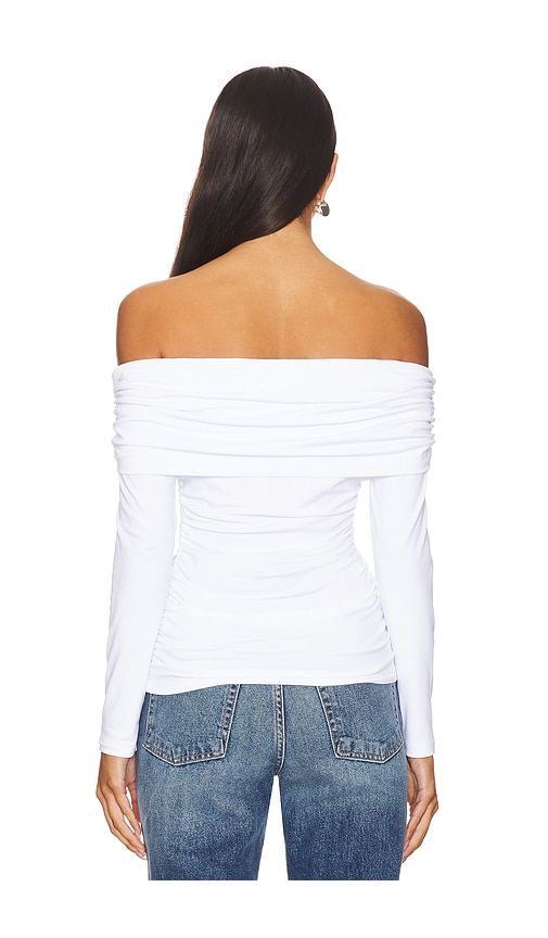 Off The Shoulder Gathered Long Sleeve Top en . Taille S. Also en XL - Susana Monaco - Modalova