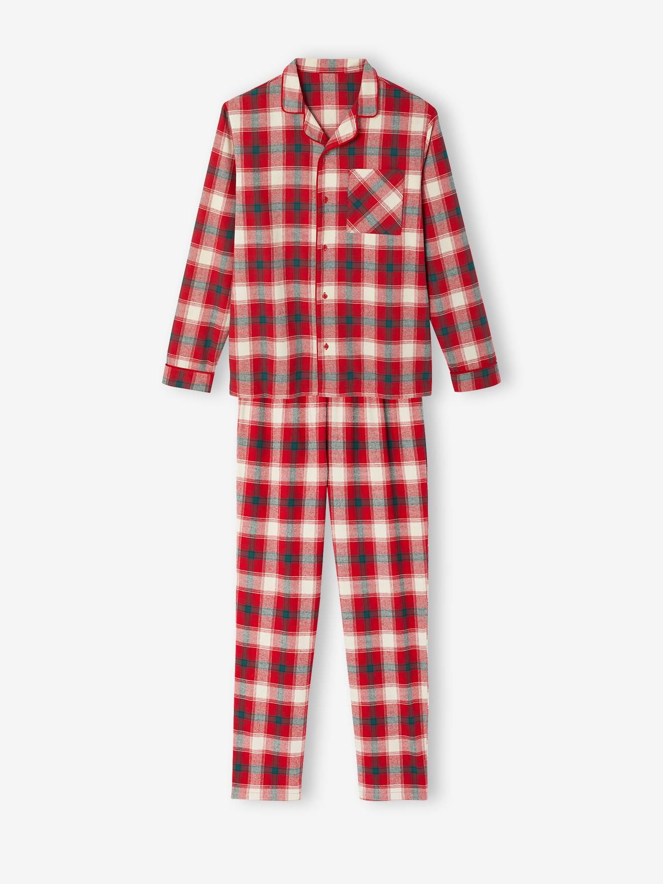 Pyjama homme flanelle noël capsule famille carreaux - Vertbaudet - Modalova