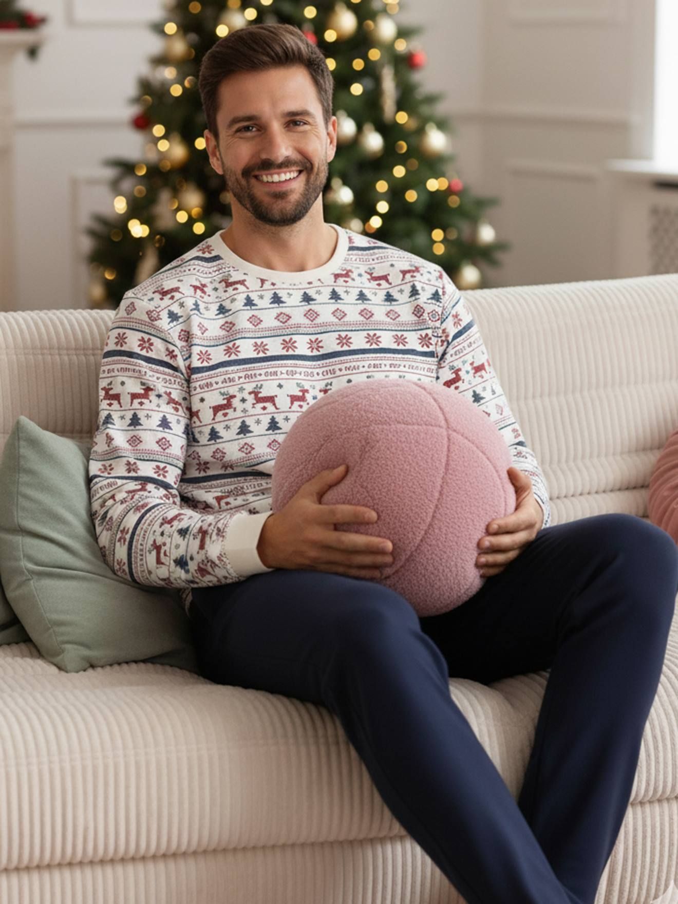 Pyjama 2 pièces homme famille Noël nuit - Vertbaudet - Modalova