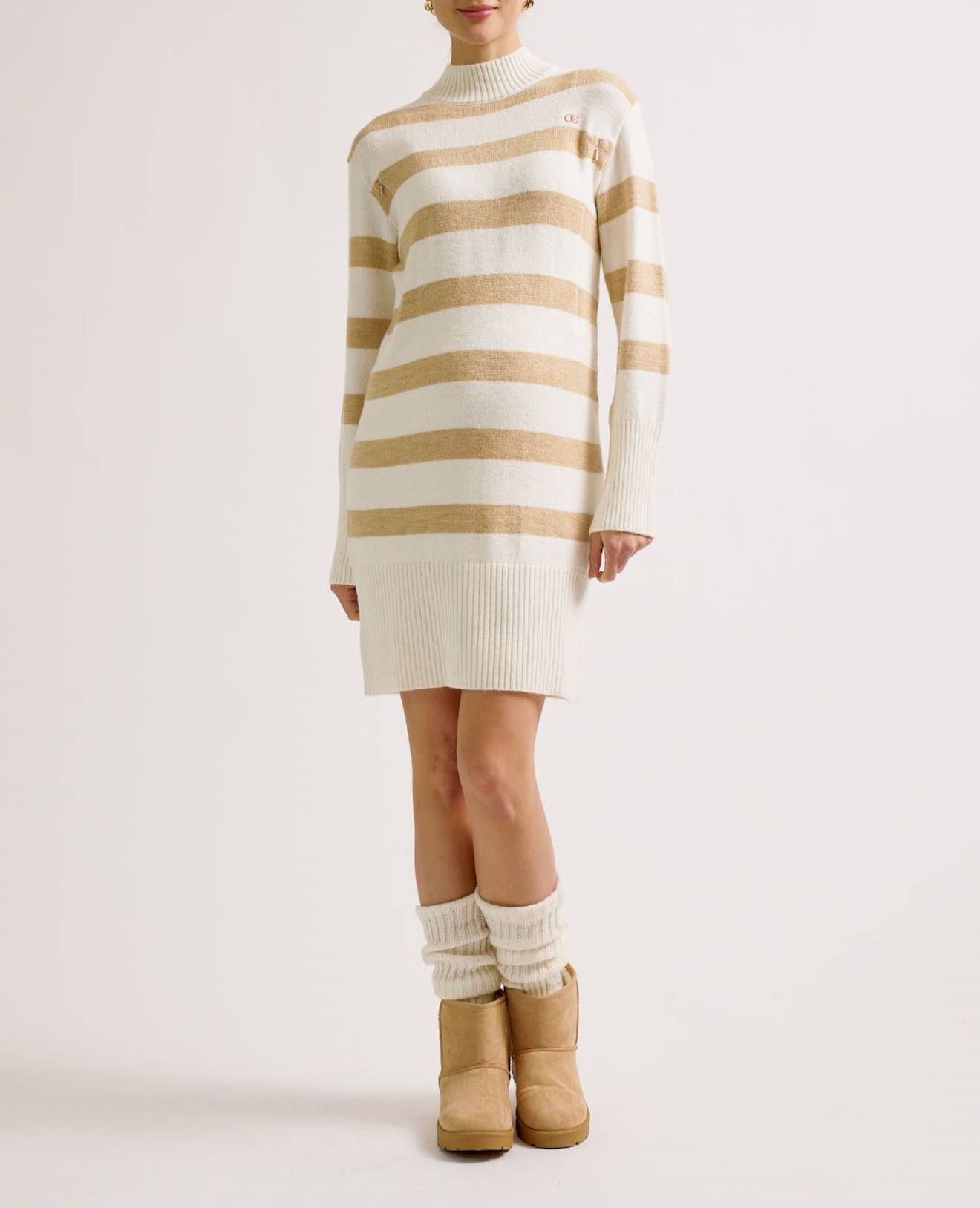 Robe Pull De Grossesse Et D'allaitement Normandie Ivoire - Cache Coeur - Modalova