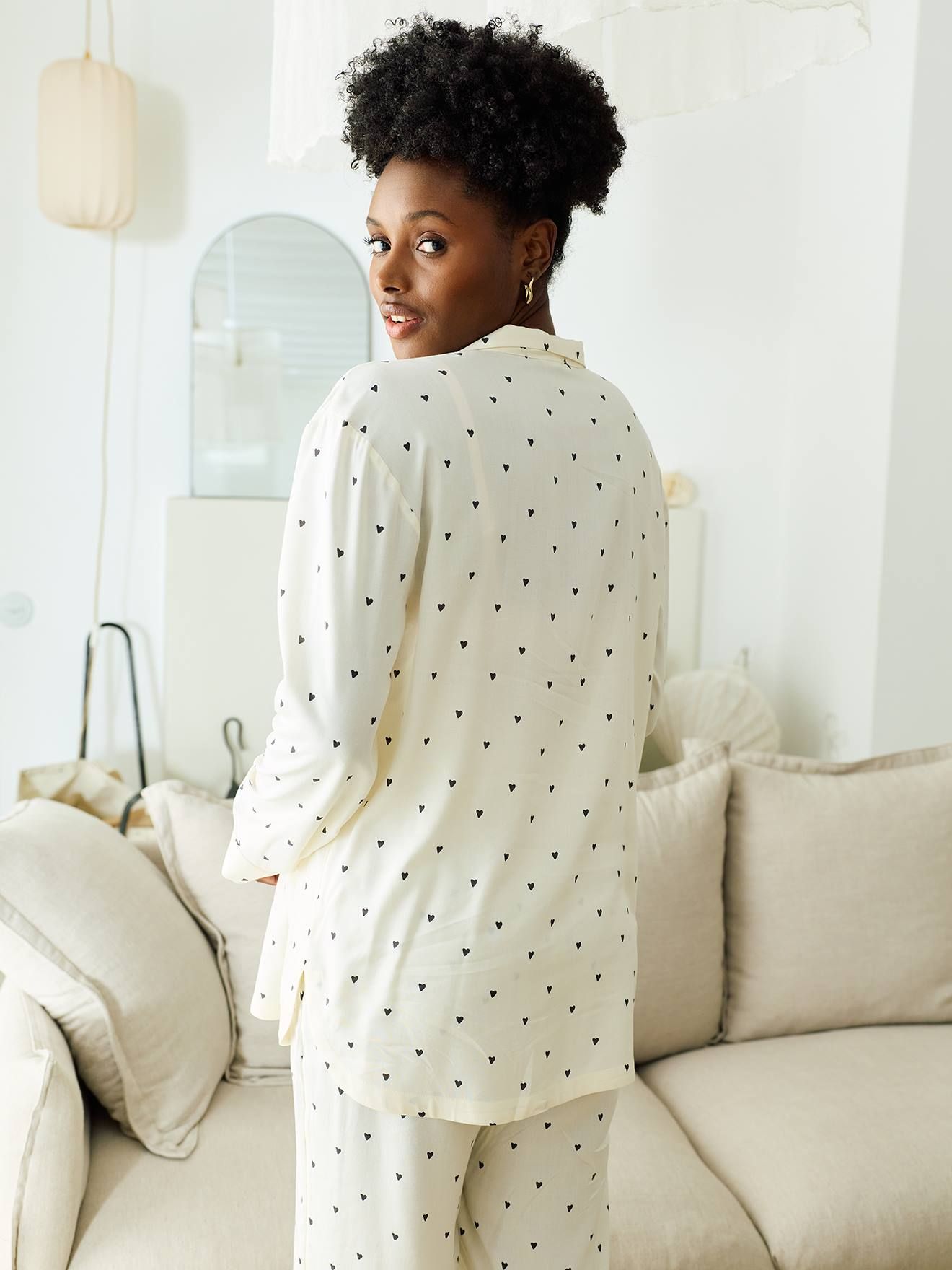 Pyjama de grossesse et d'allaitement écru - Vertbaudet - Modalova