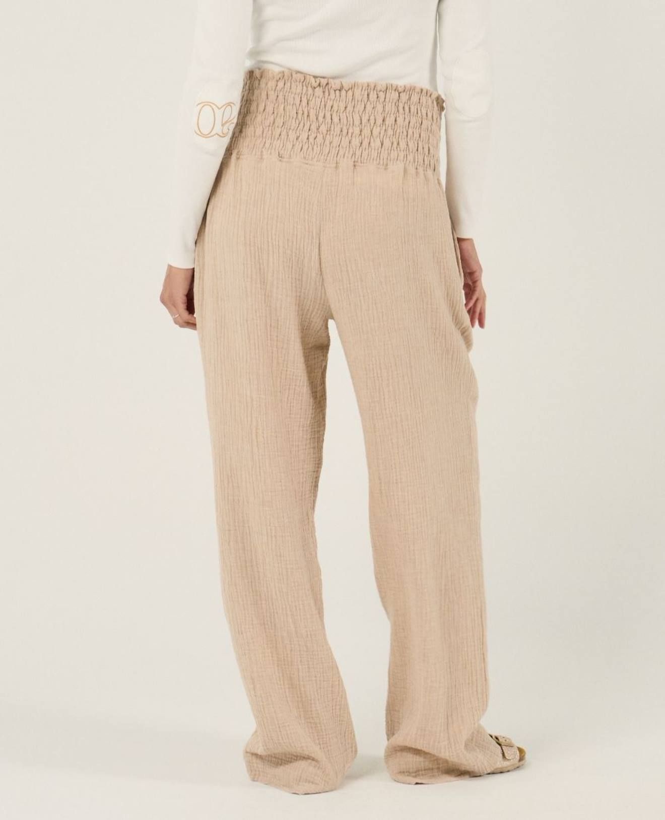 Pantalon De Maternité Myriam Beige - Cache Coeur - Modalova