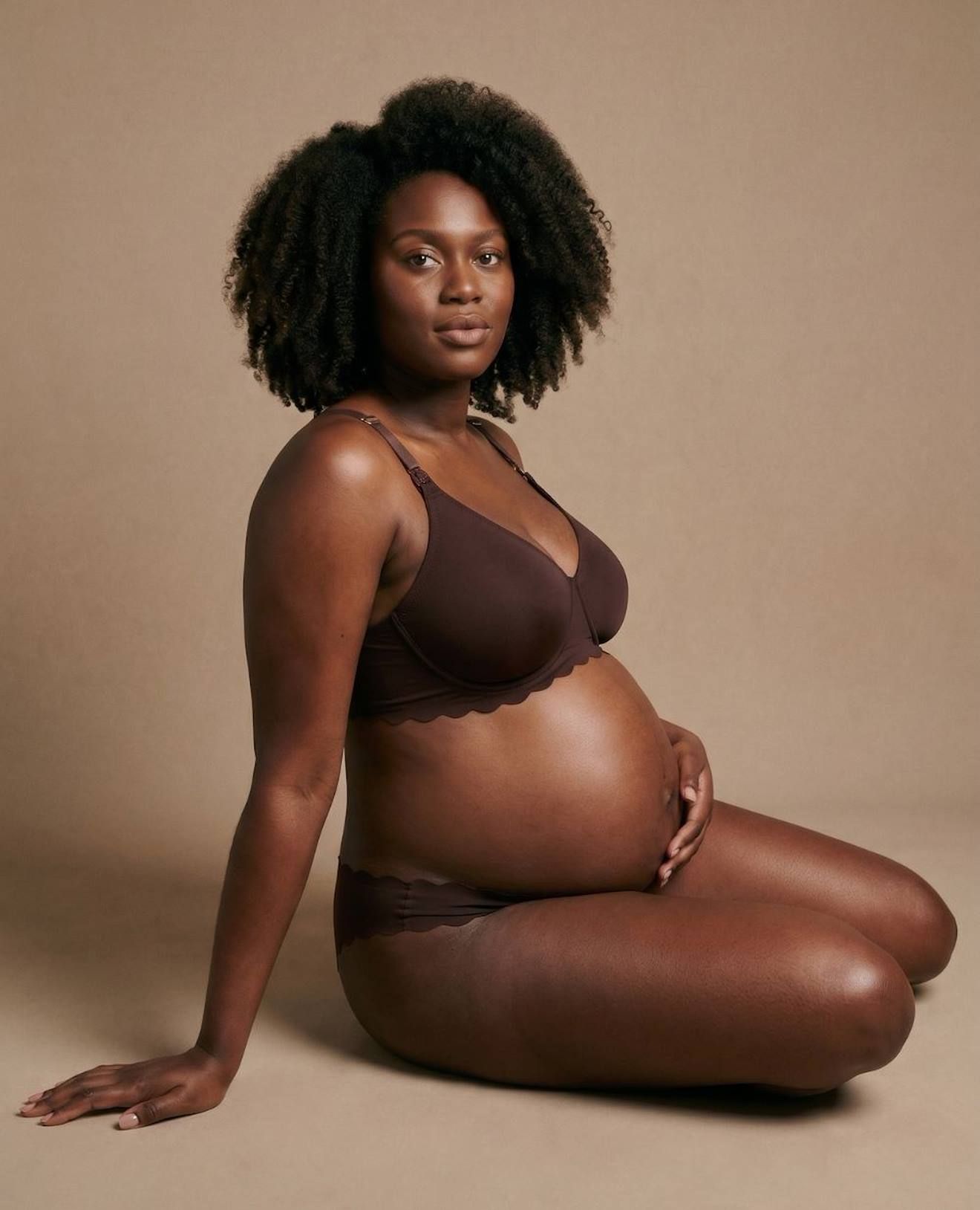 Soutien Gorge De Maternité Et Allaitement Invisible Skin Chocolat - Cache Coeur - Modalova