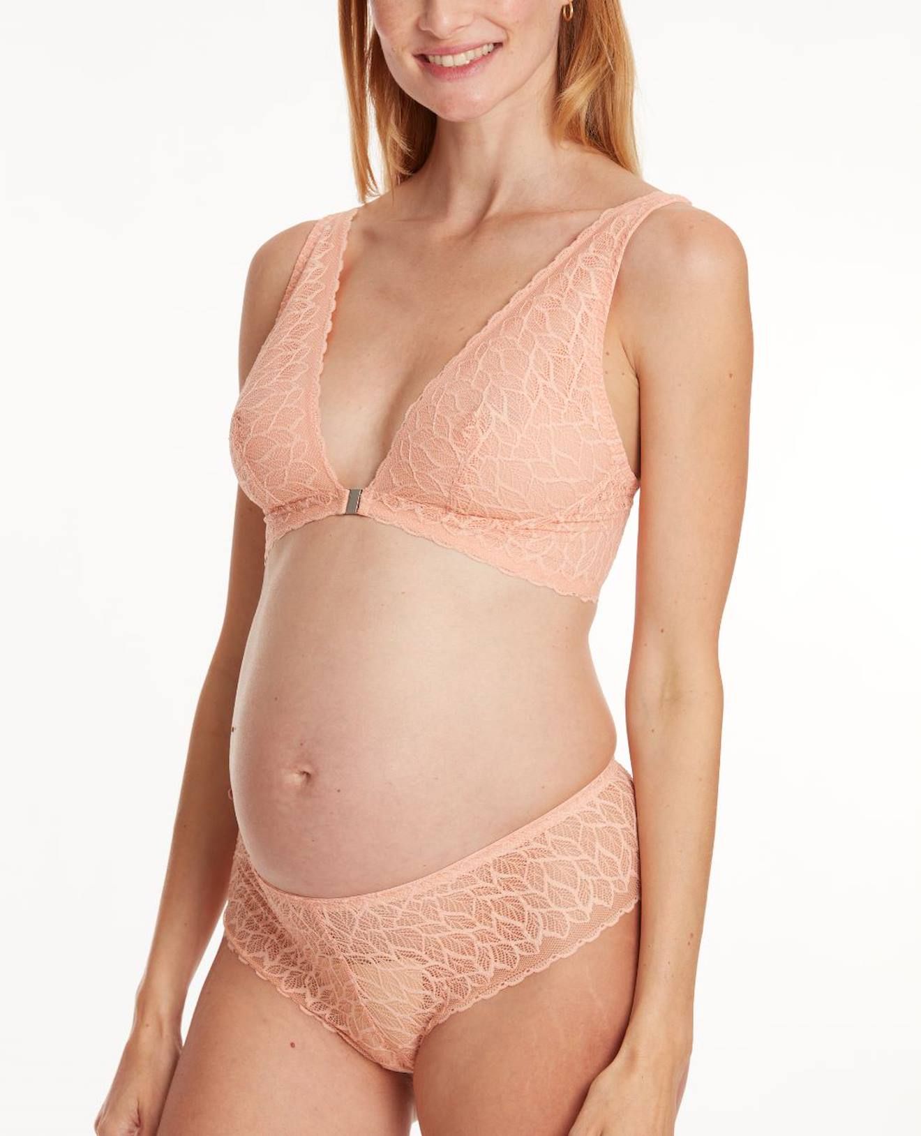 Brassière De Maternité Et D'allaitement Bliss Peche - Cache Coeur - Modalova