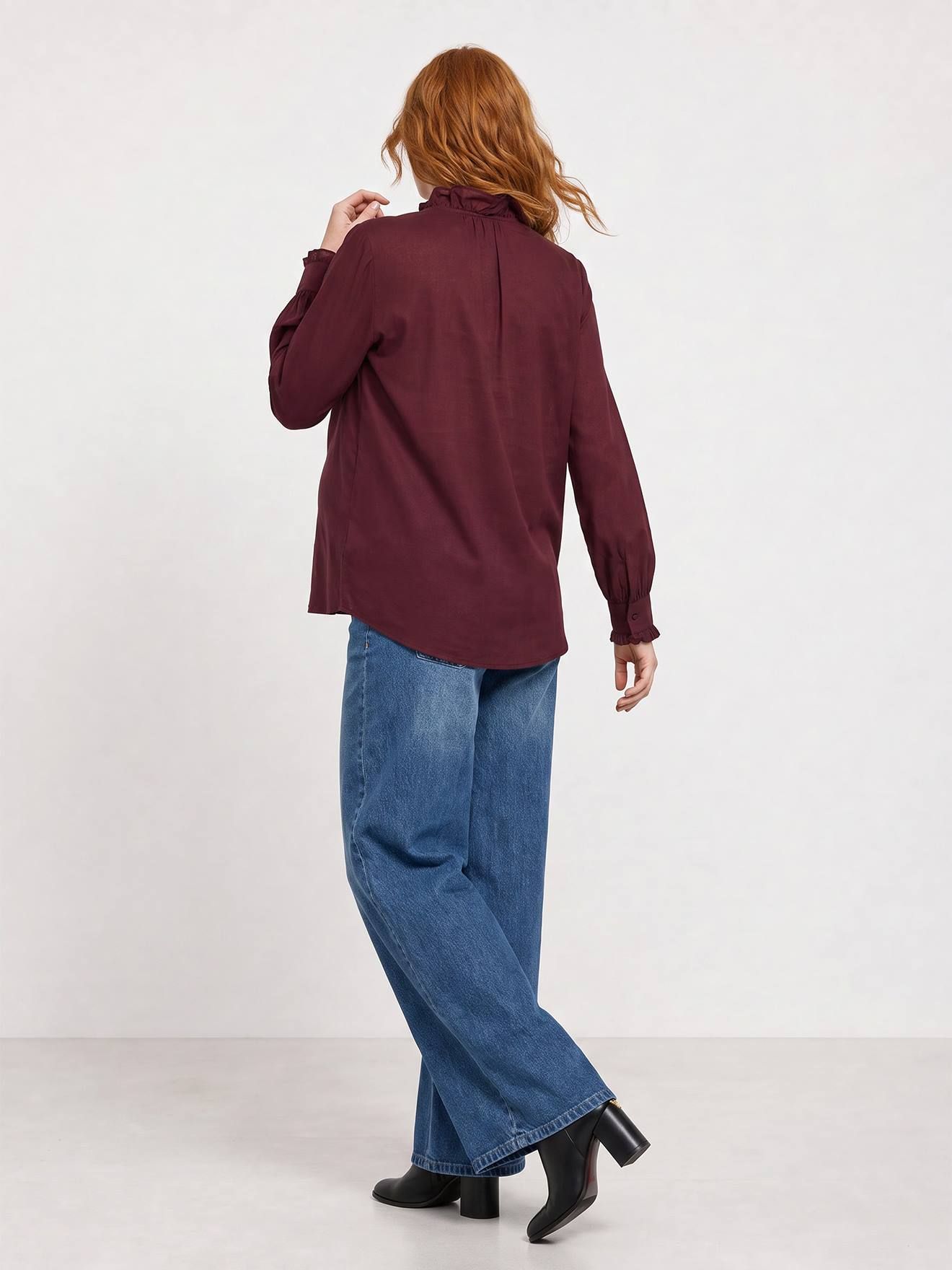 Chemise grossesse et allaitement prune - Vertbaudet - Modalova