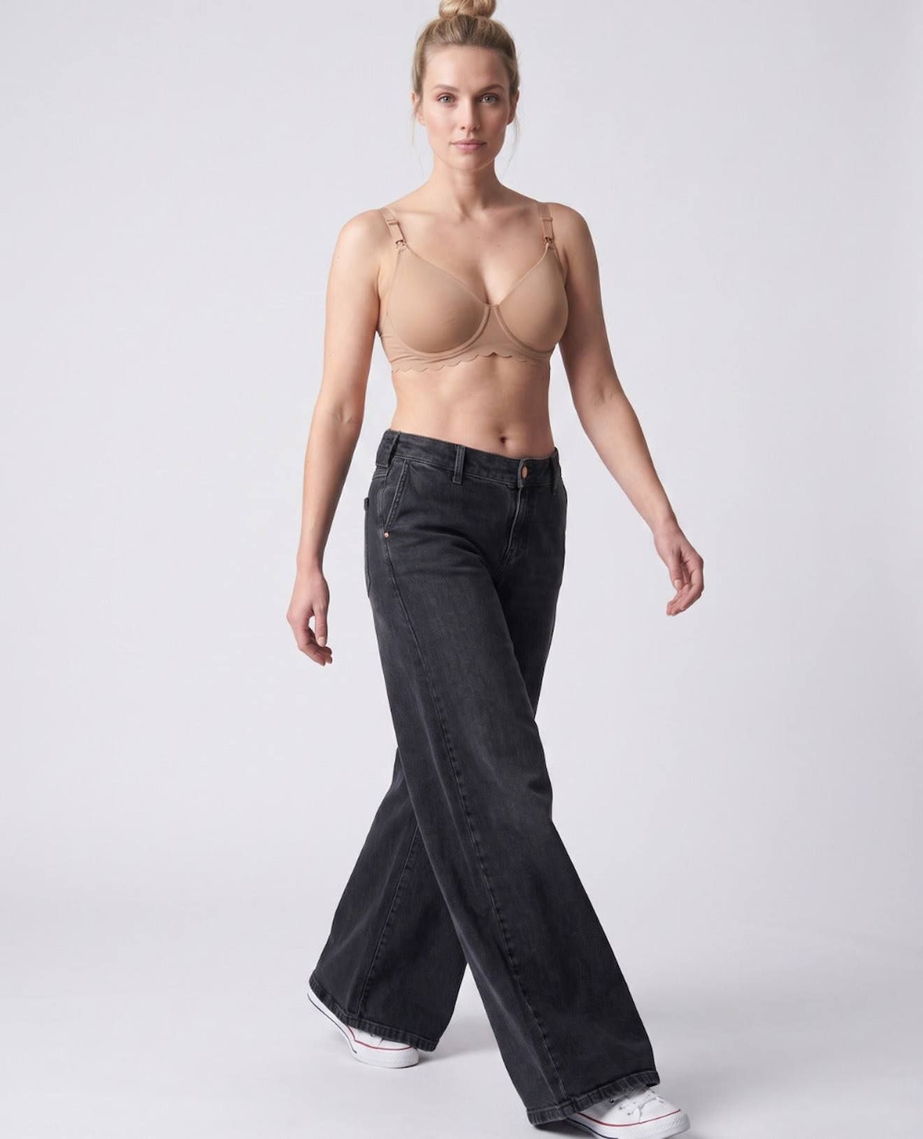 Jean De Grossesse Super Wide Leg Rodéo - Cache Coeur - Modalova