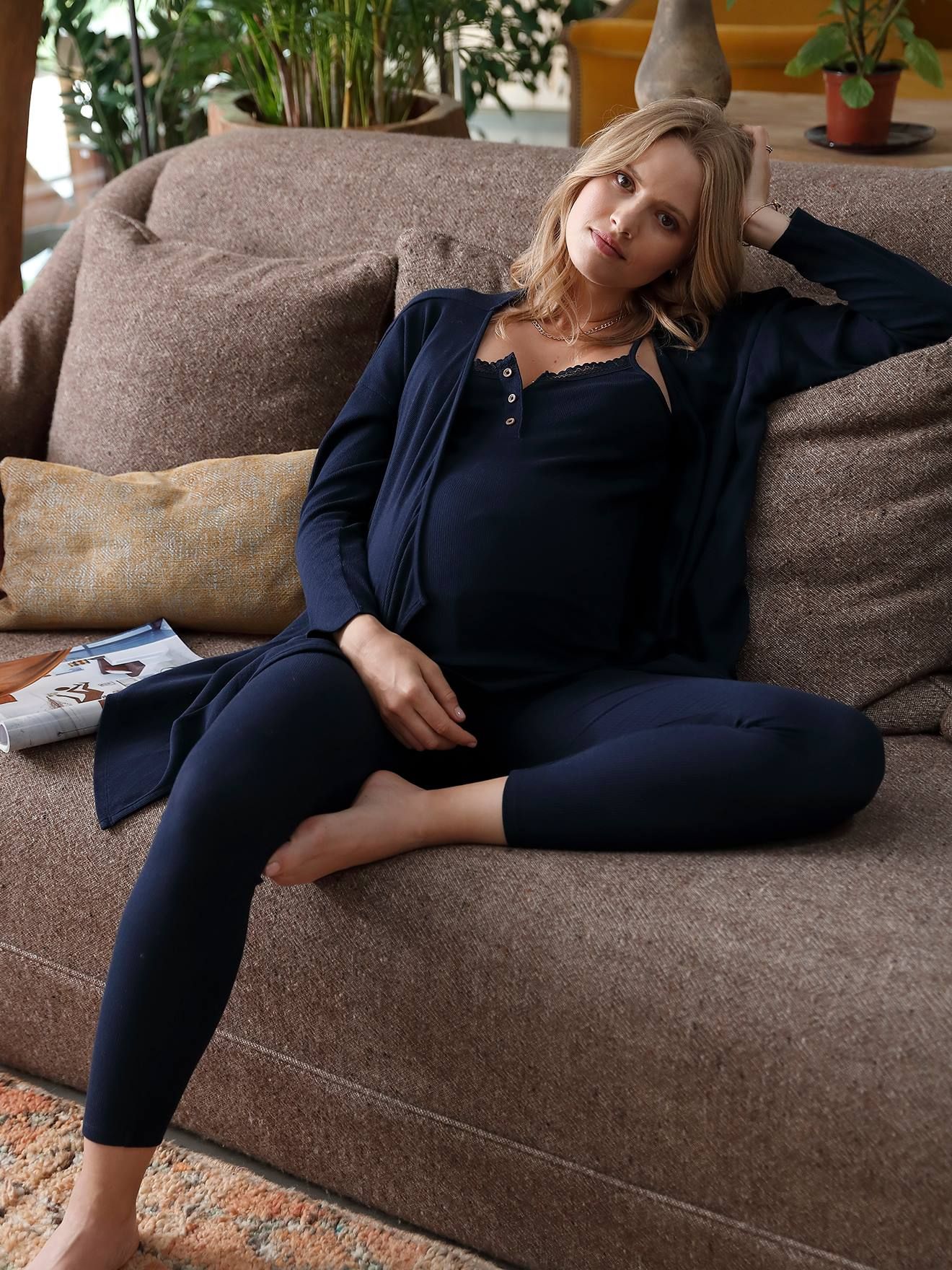 Ensemble 3 pièces homewear grossesse et allaitement - Vertbaudet - Modalova