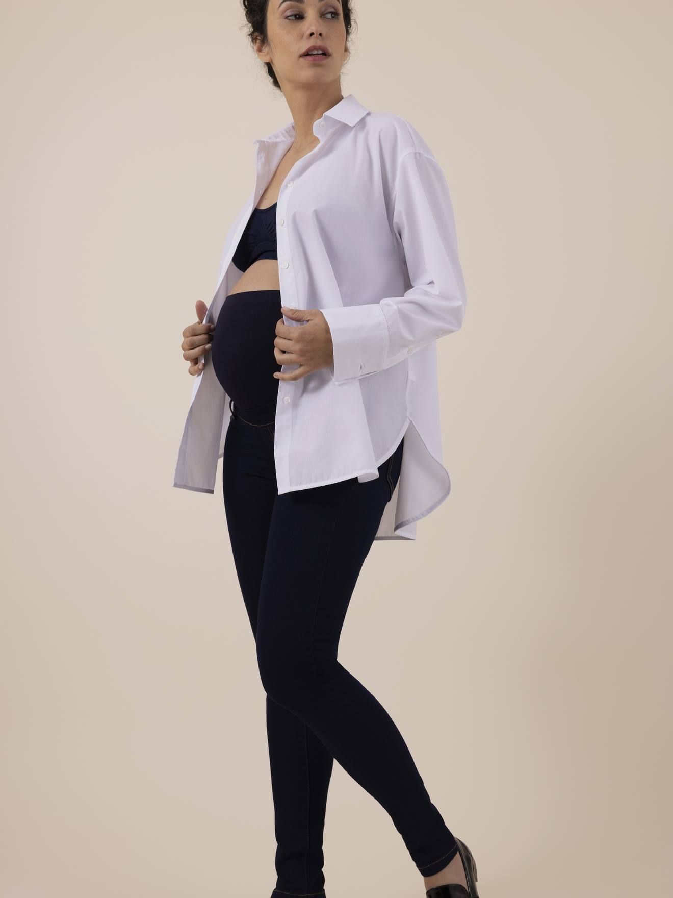 Jean grossesse slim bandeau sans coutures Clint jean - Envie De Fraise - Modalova