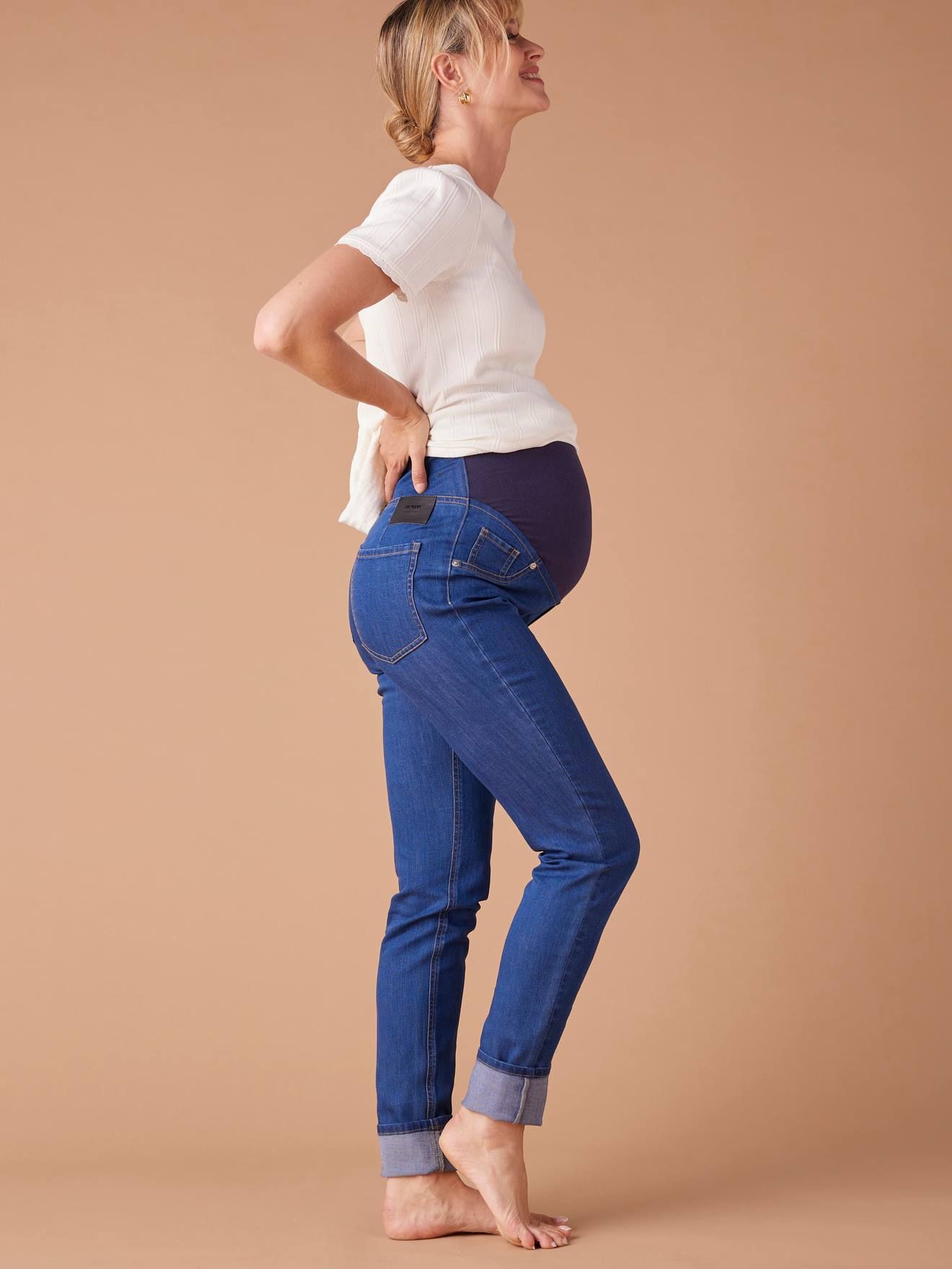 Tregging de grossesse en denim foncé - Envie De Fraise - Modalova