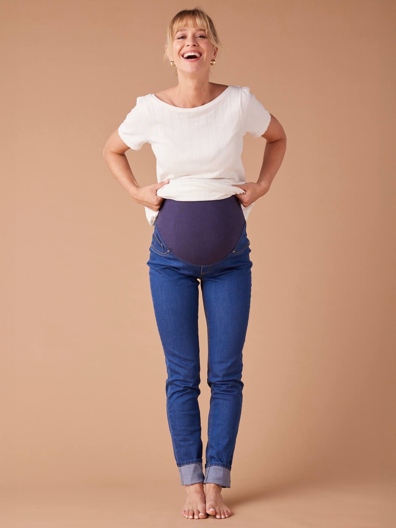 Tregging de grossesse en denim foncé - Envie De Fraise - Modalova