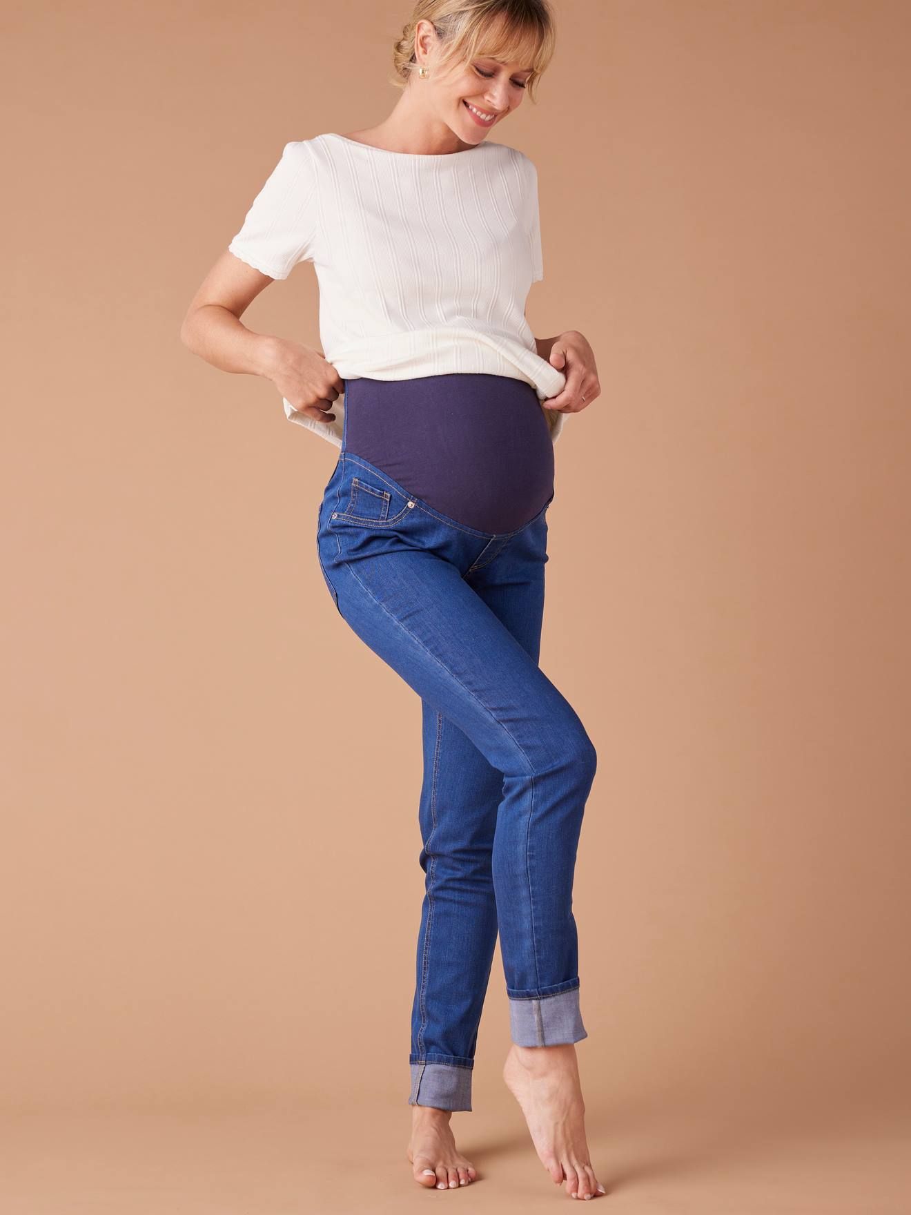 Tregging de grossesse en denim foncé - Envie De Fraise - Modalova