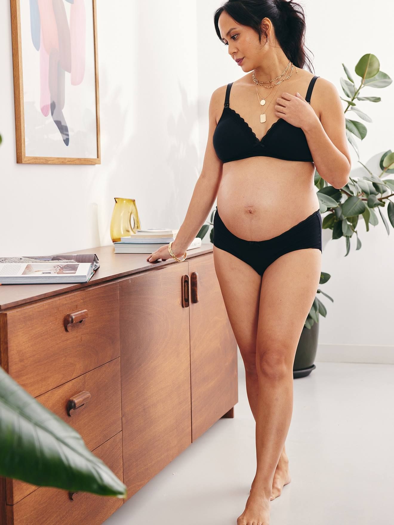 Soutien-gorge d'allaitement rembourrés sans armatures en coton bio* - Vertbaudet - Modalova