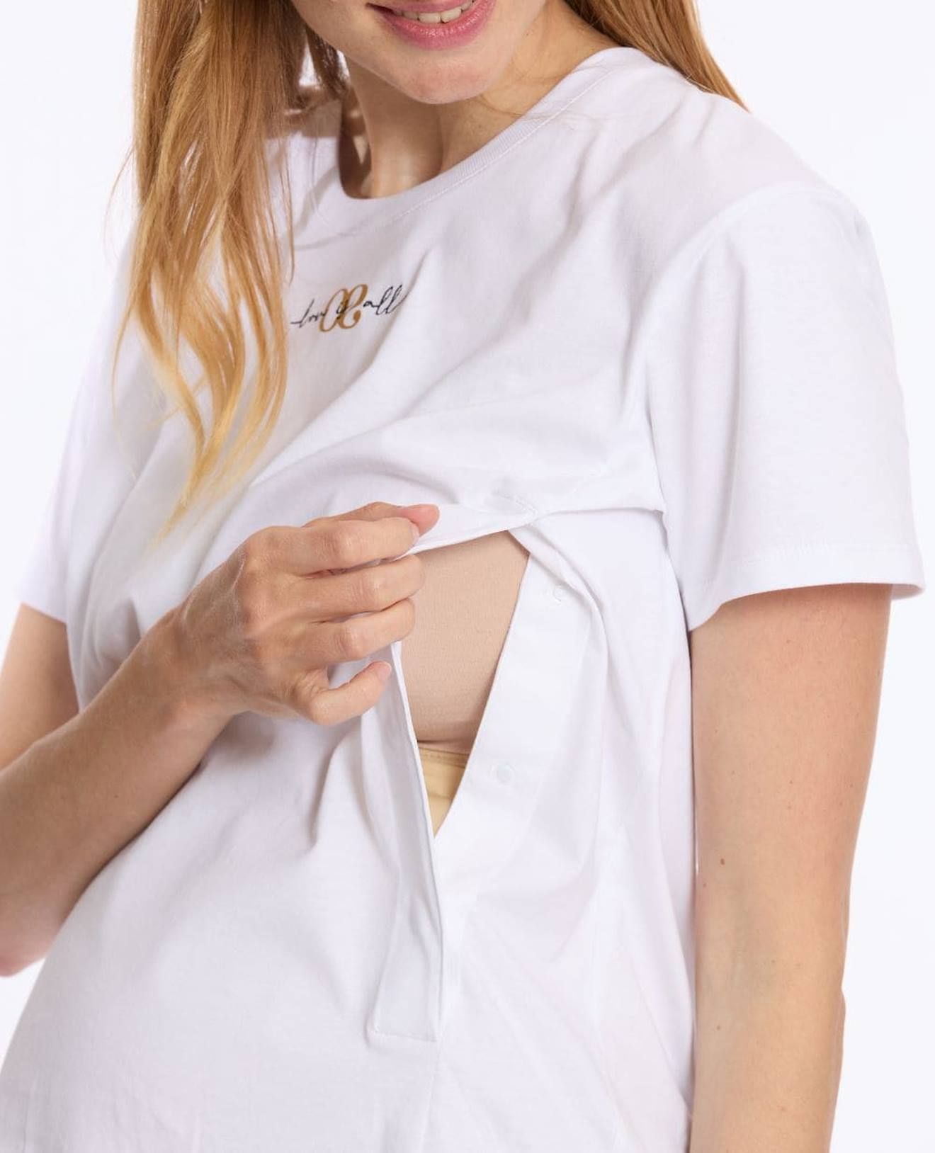 T-shirt De Grossesse Et D'allaitement Love - Cache Coeur - Modalova