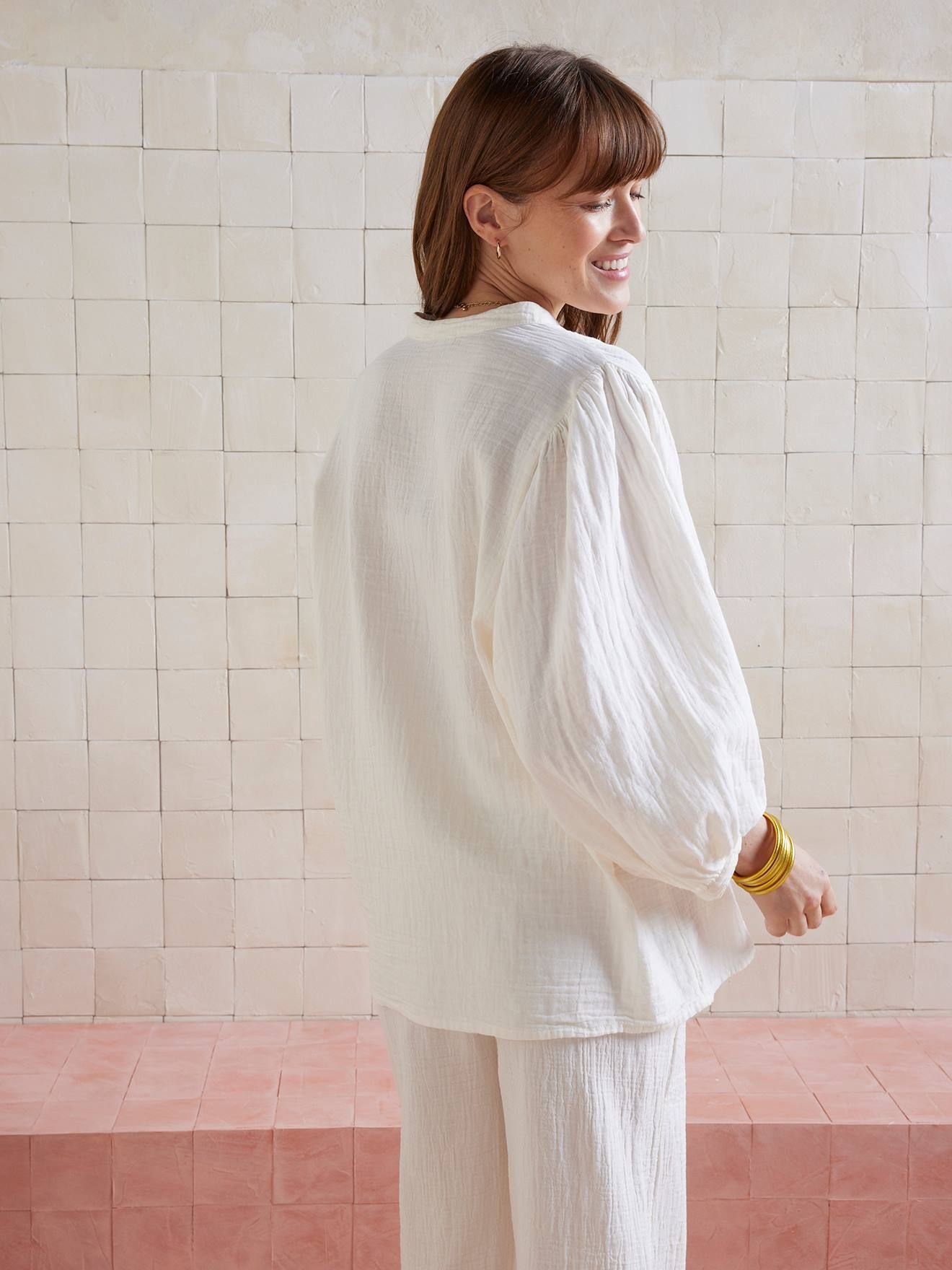 Ensemble 2 pièces homewear grossesse et allaitement beige - Vertbaudet - Modalova