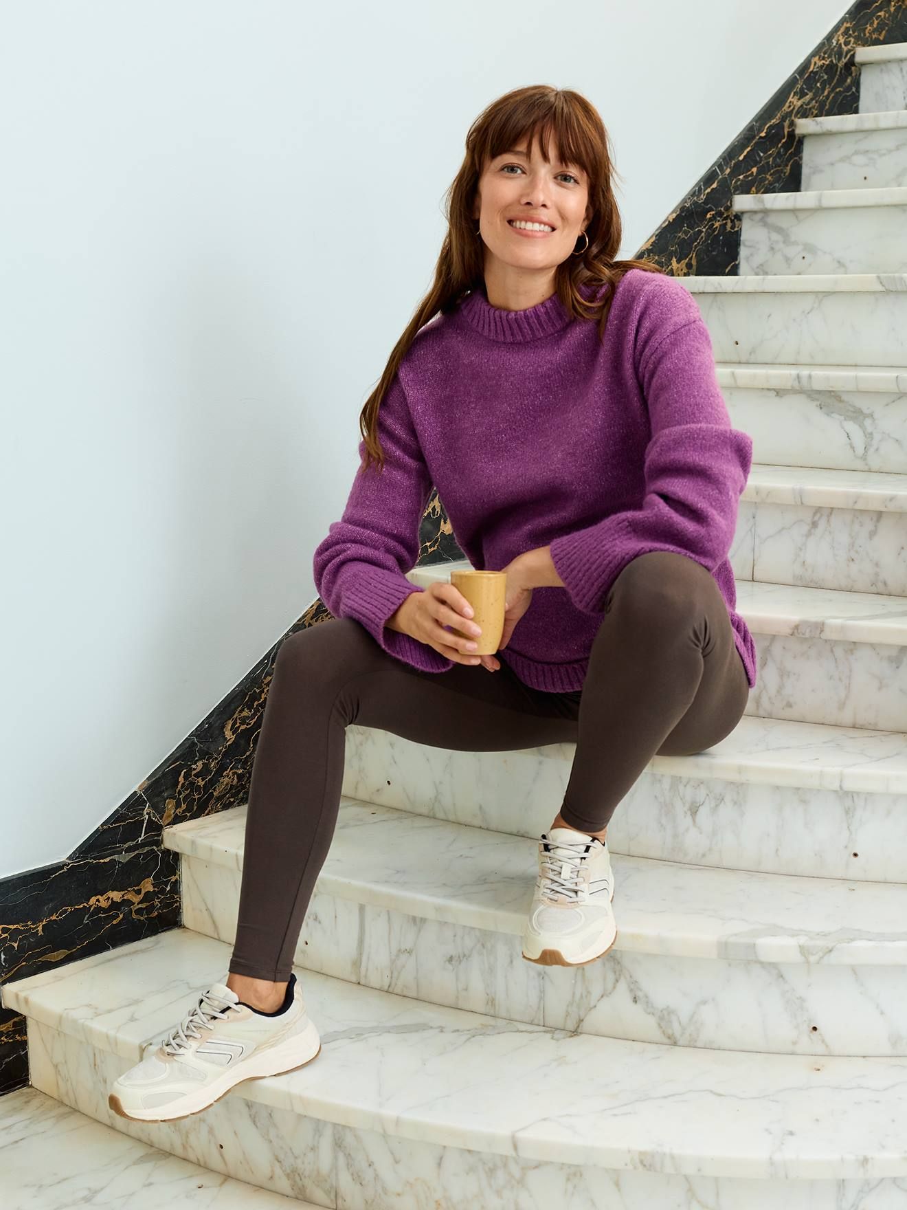 Legging long de grossesse chocolat - Vertbaudet - Modalova