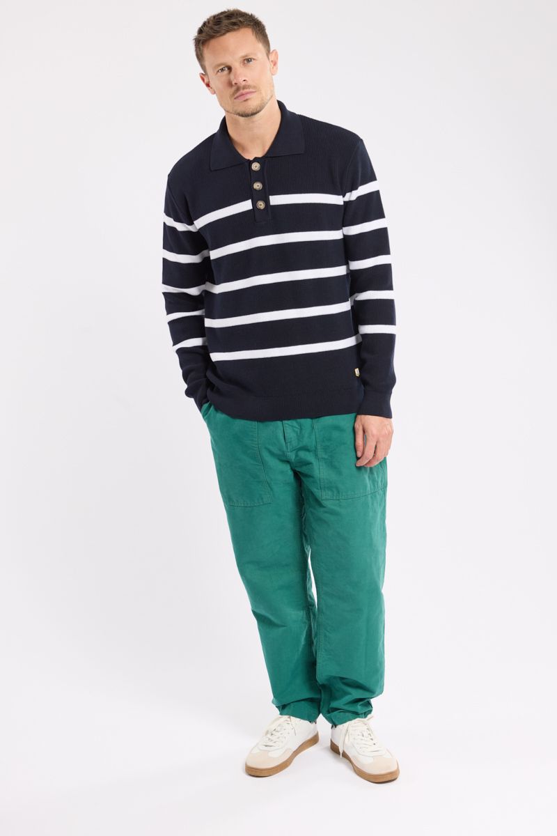 Pull col boutonné Heritage - coton - ARMOR LUX FR - Modalova