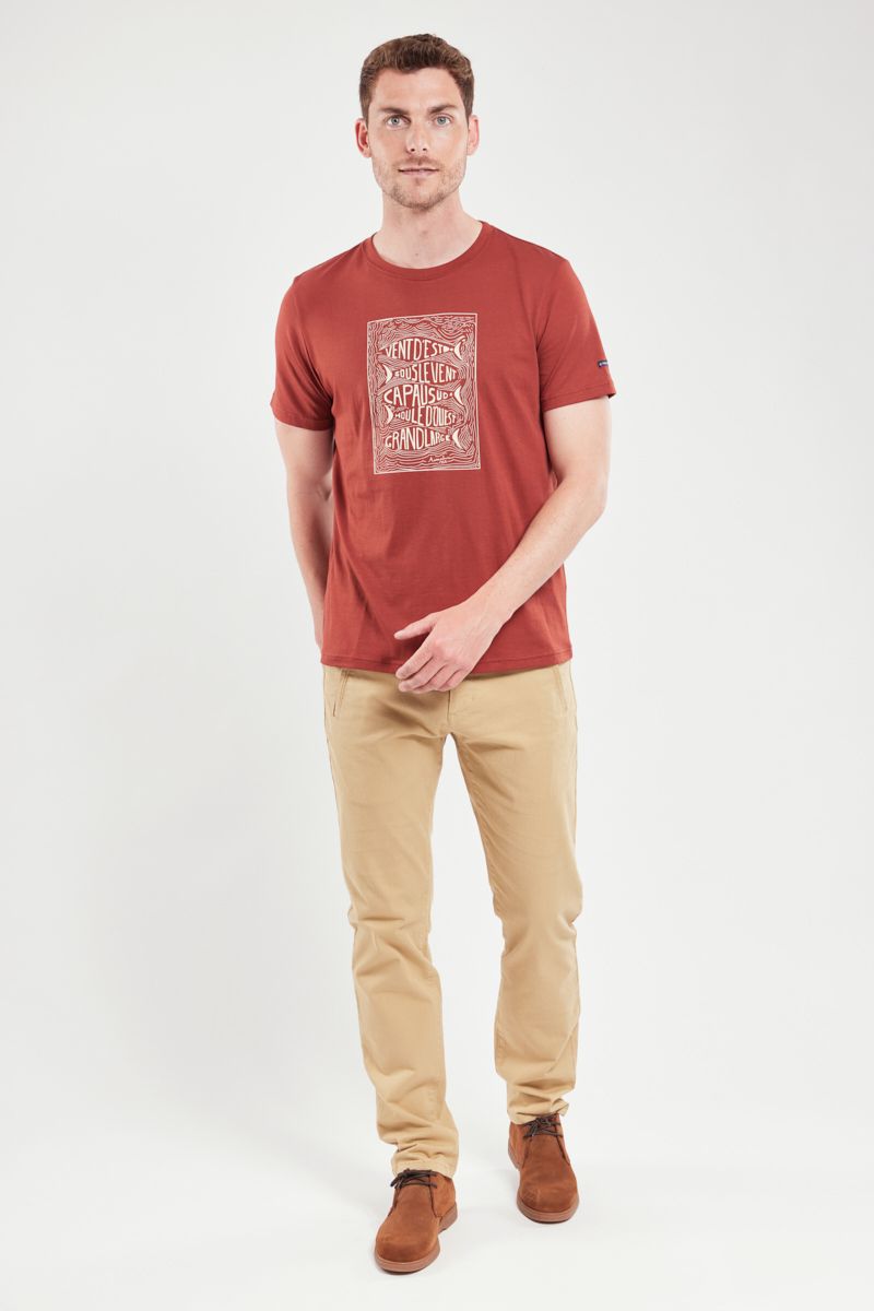 T-shirt sérigraphié vent d'est - coton léger - ARMOR LUX FR - Modalova