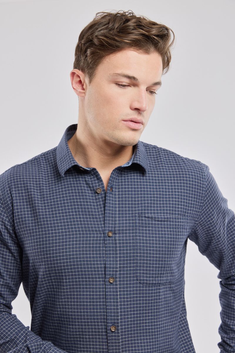 Chemise manches longues droite col souple - ARMOR LUX FR - Modalova