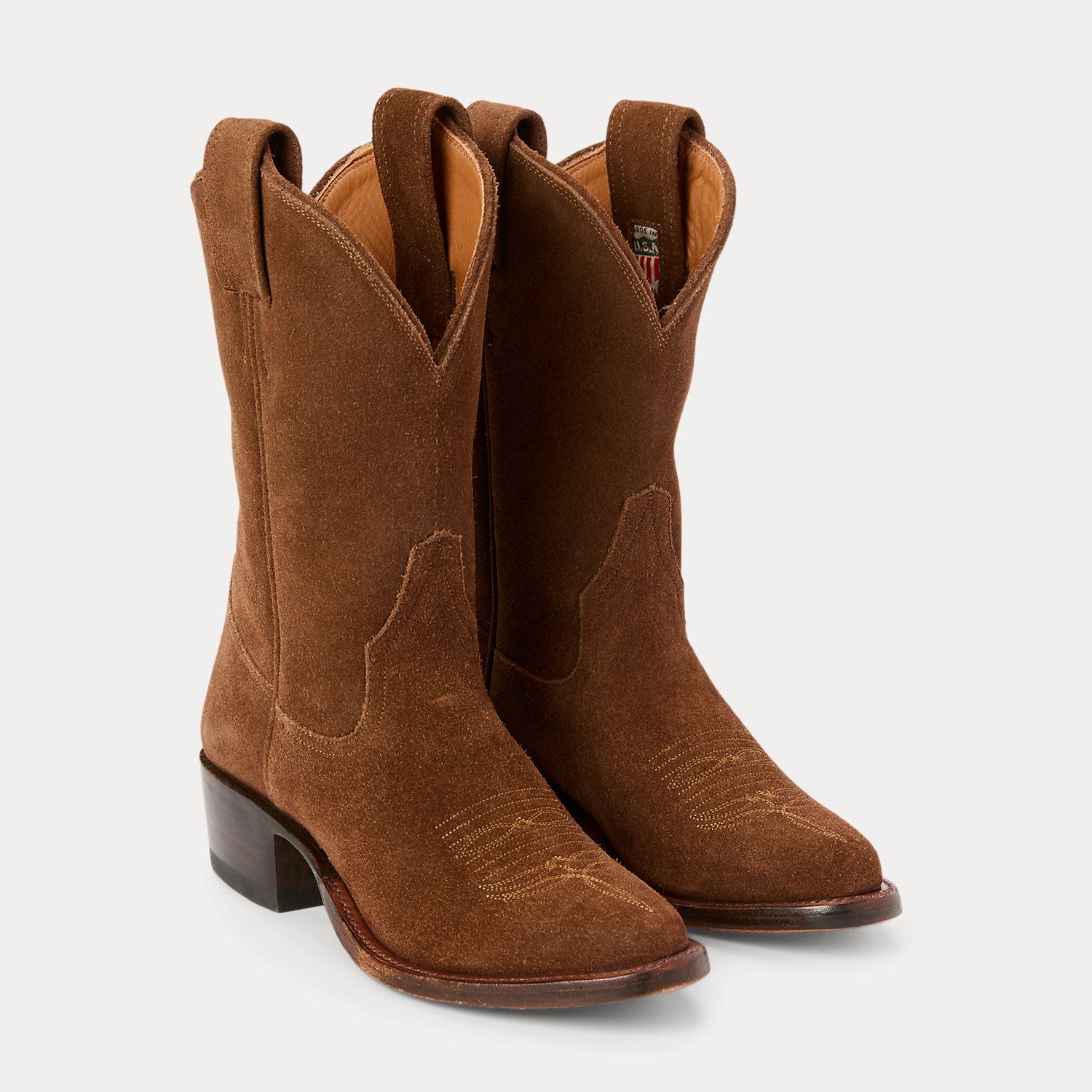 Bottes Plainview en daim brut - RRL - Modalova