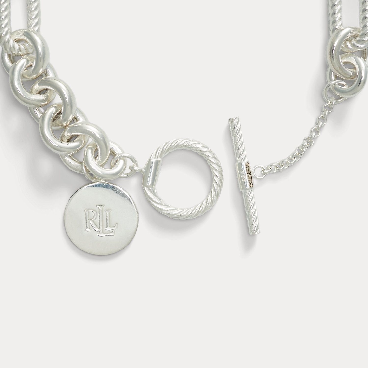 Bracelet flexible à breloque logo argent - Ralph Lauren - Modalova