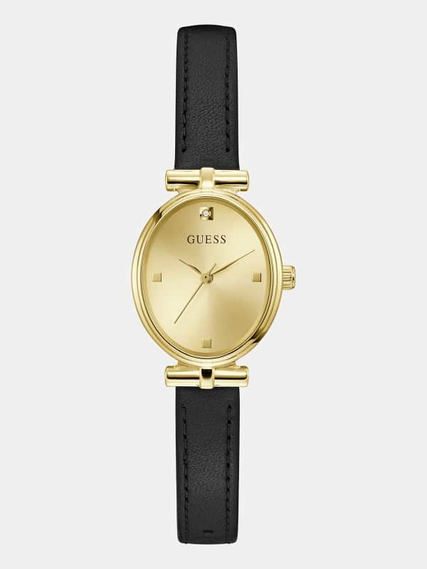 Montre Analogique En Cuir Véritable 24 Mm - Guess - Modalova