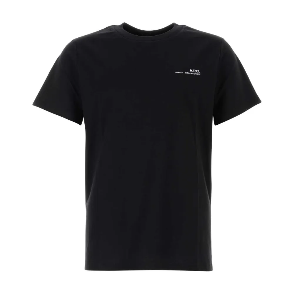 A.p.c. - Tops > T-Shirts - Black - A.p.c. - Modalova